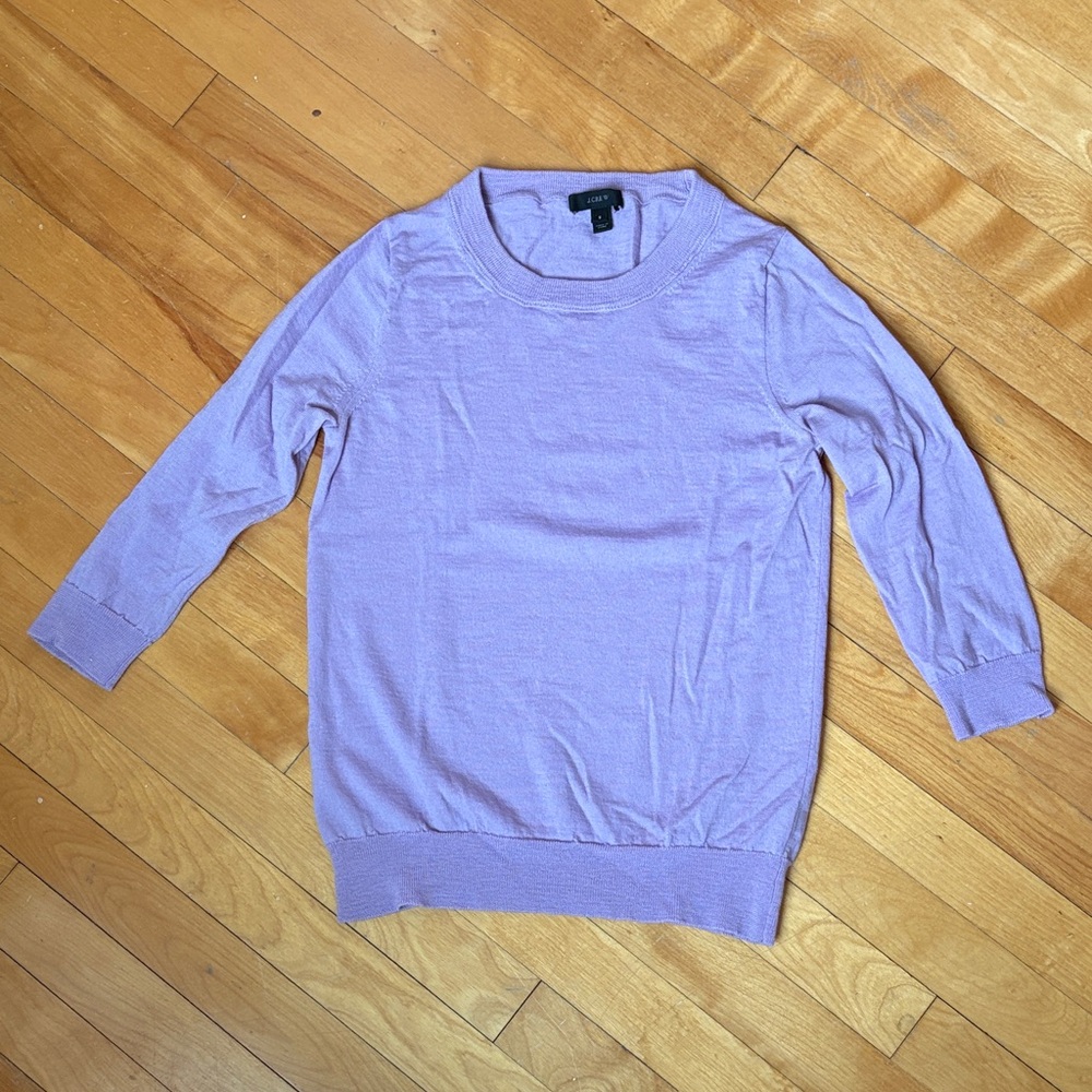 J. Crew Lavender Knit Top